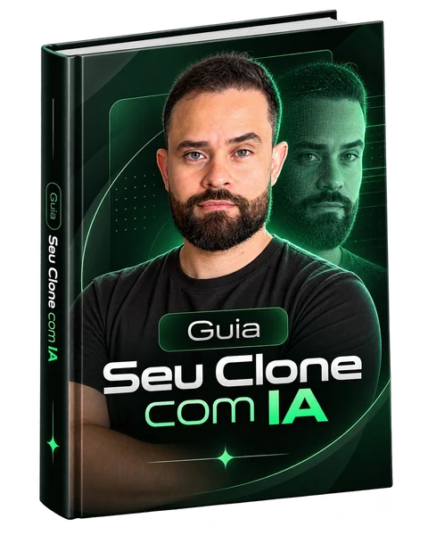 Capa do Guia Seu Clone com IA, com fotografia de Rômulo Ferreira
