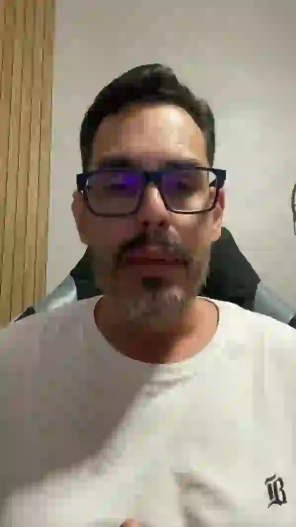 Frame real do vídeo de Héber